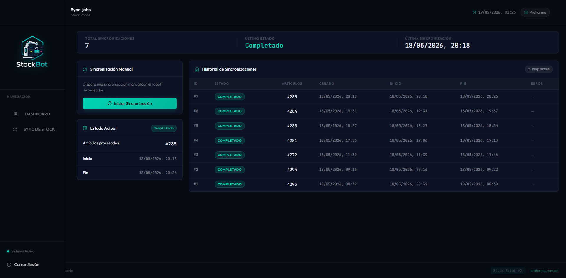 Modal for editing minimum stock per medicine, with granular control