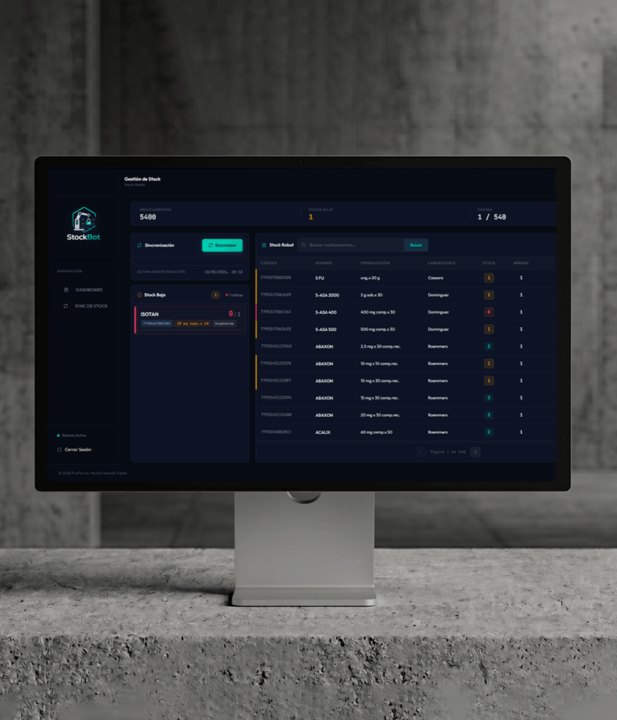 StockBot — SaaS for Robotized Pharmacies