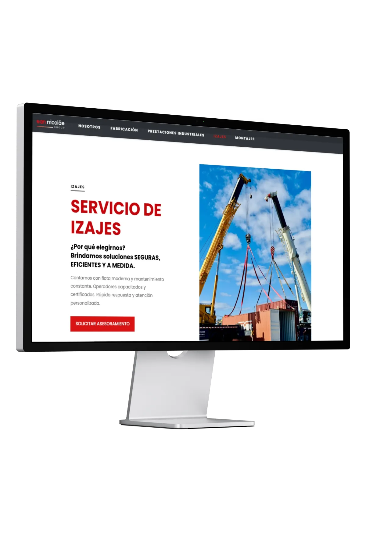 Menú de Navegación Optimizado - San Nicolás Group