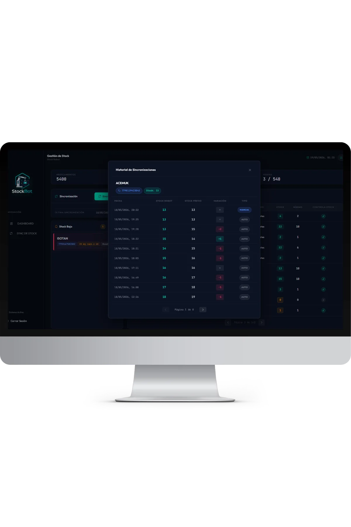 Arquitectura StockBot Edge + Nube