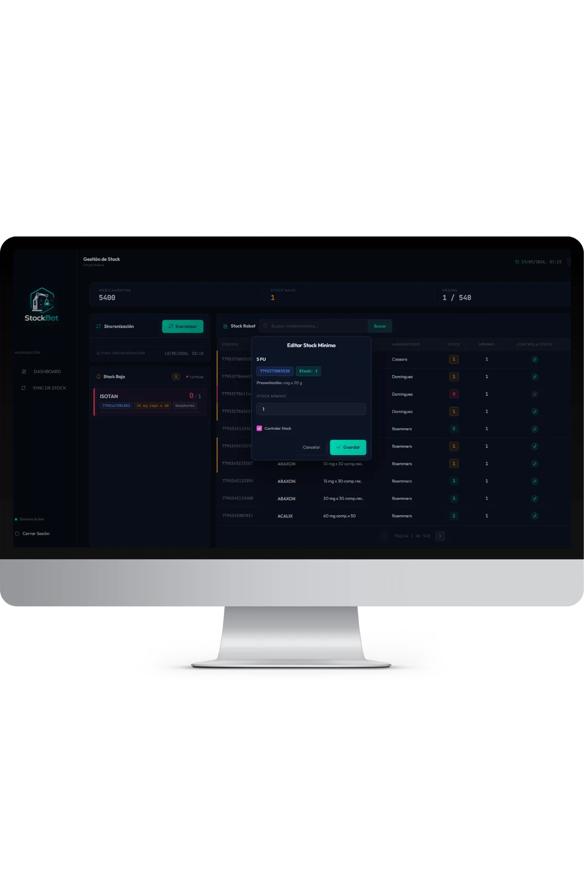 Dashboard StockBot